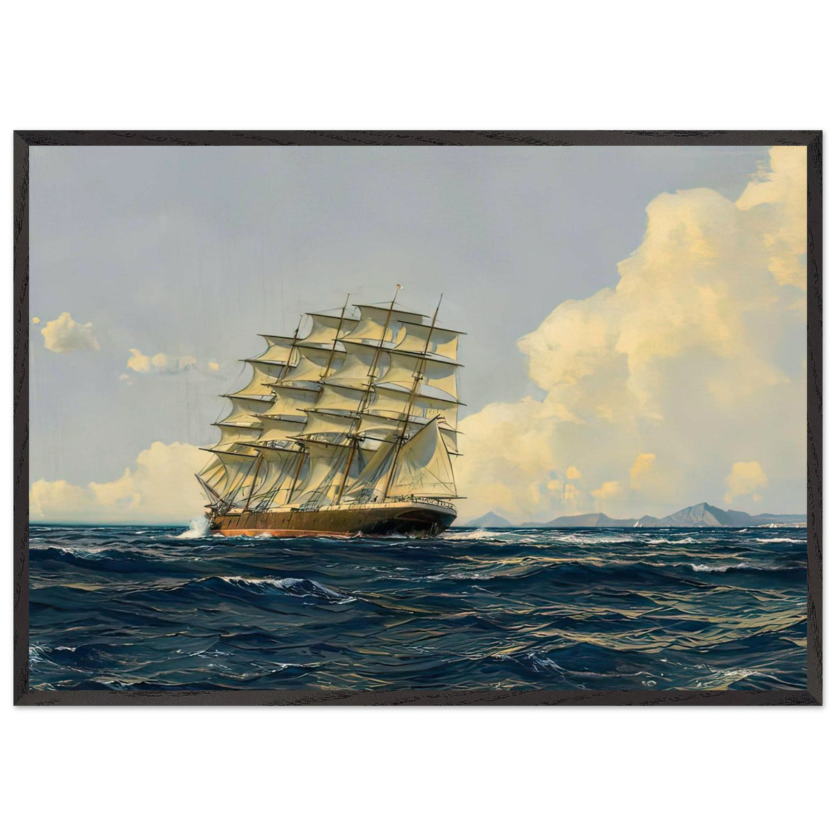 Landscape by Michael Zeno Diemer, framed poster, view 3