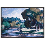 Landscape near Calvine by Samuel Peploe, framed poster, view 3