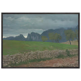 Landscape near Rocca di Mezzo by Edward Okuń, framed poster, view 3