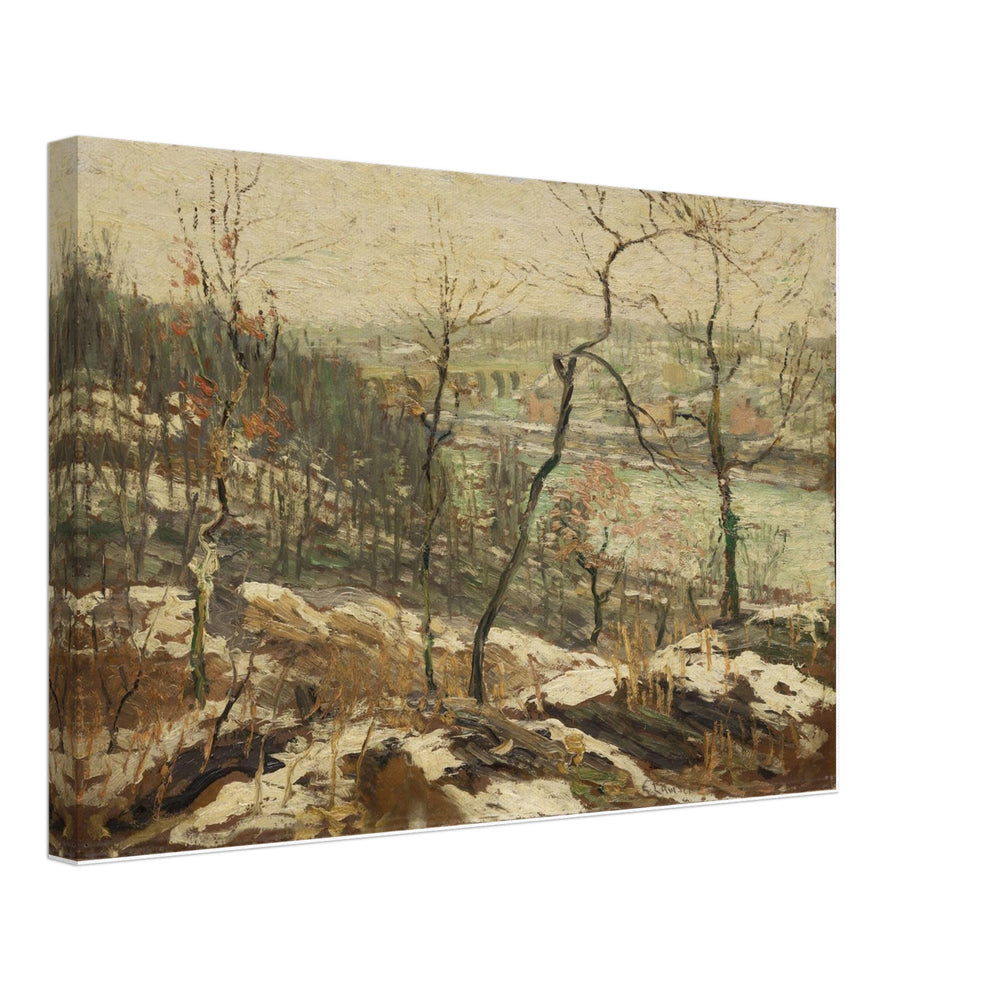 Landscape near the Harlem River by Ernest Lawson, canvas