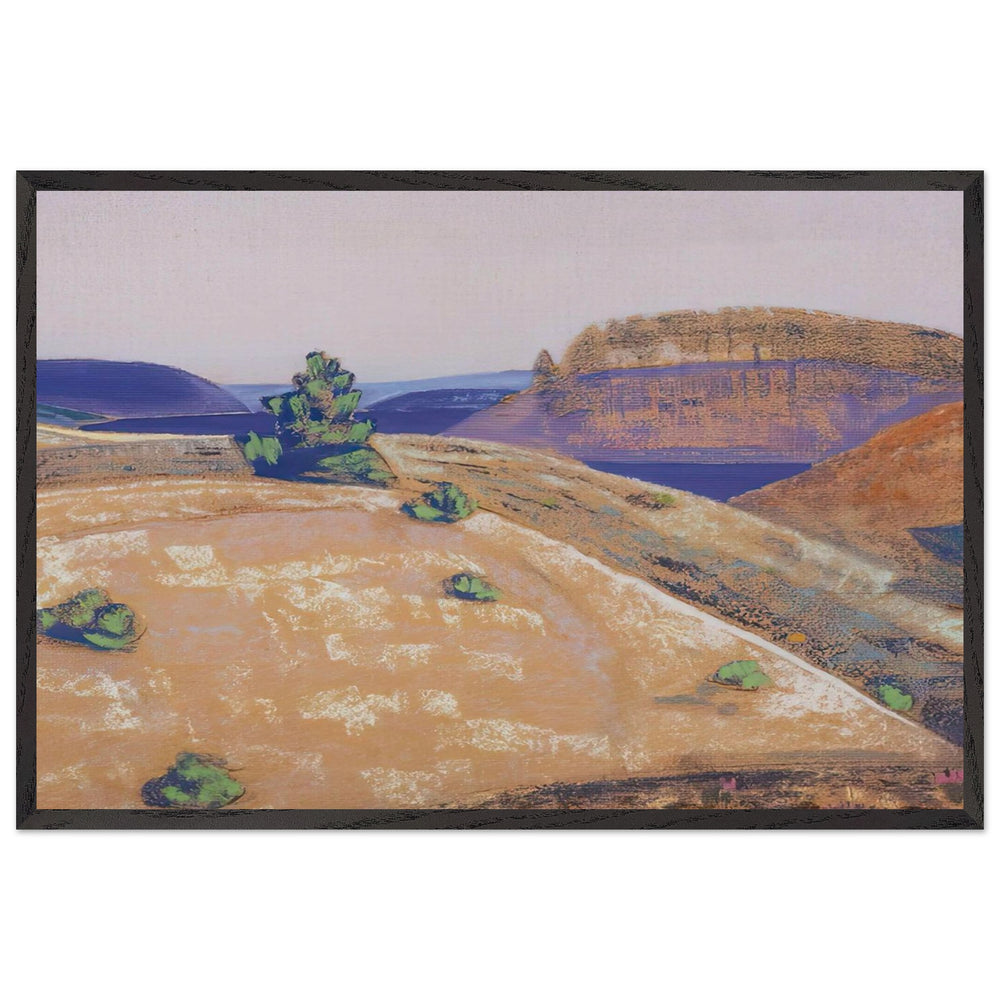 Landscape by Nicholas Roerich, framed poster