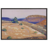 Landscape by Nicholas Roerich, framed poster
