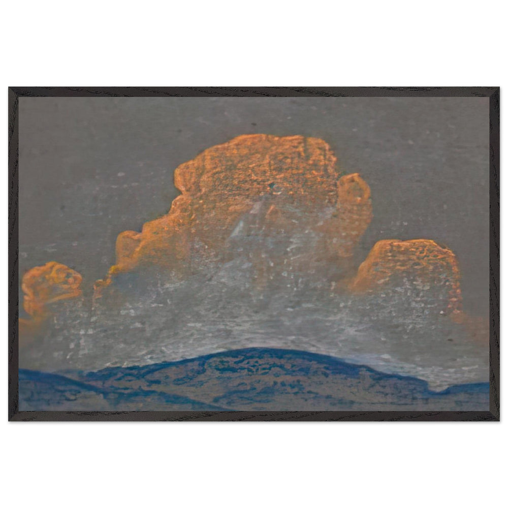 Landscape by Nicholas Roerich, framed poster