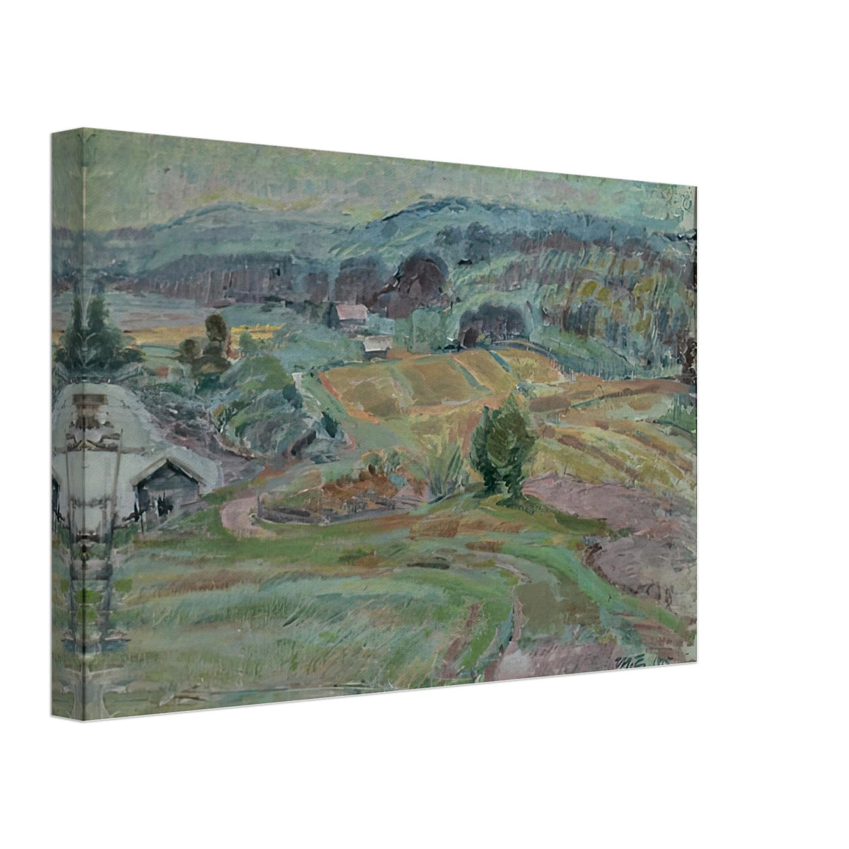 Landscape of Saarijärvi, Finland by Magnus Enckell, canvas, view 2