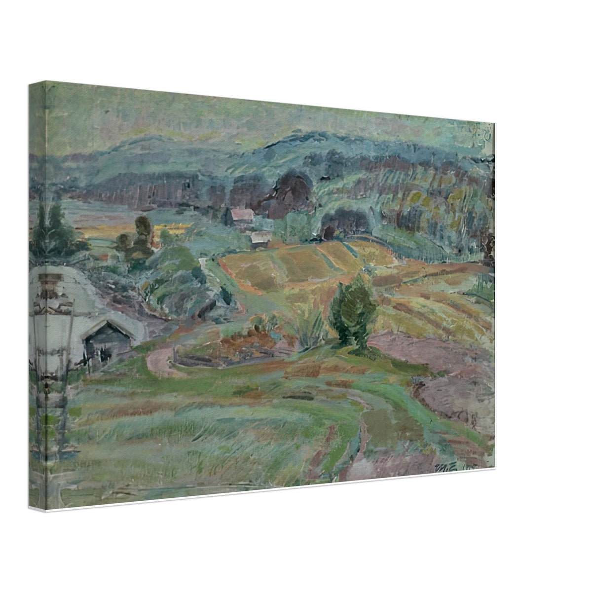 Landscape of Saarijärvi, Finland by Magnus Enckell, canvas