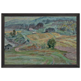 Landscape of Saarijärvi, Finland by Magnus Enckell, framed poster, view 2
