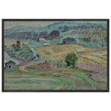 Landscape of Saarijärvi, Finland by Magnus Enckell, framed poster
