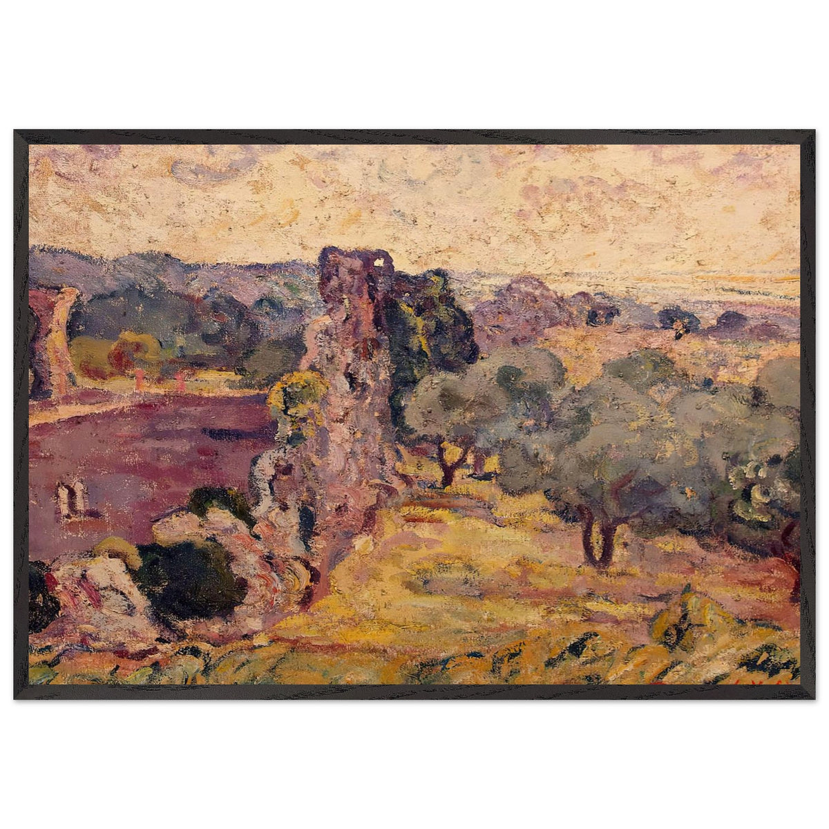 Landscape of the South of France by Louis Valtat, framed poster, view 3