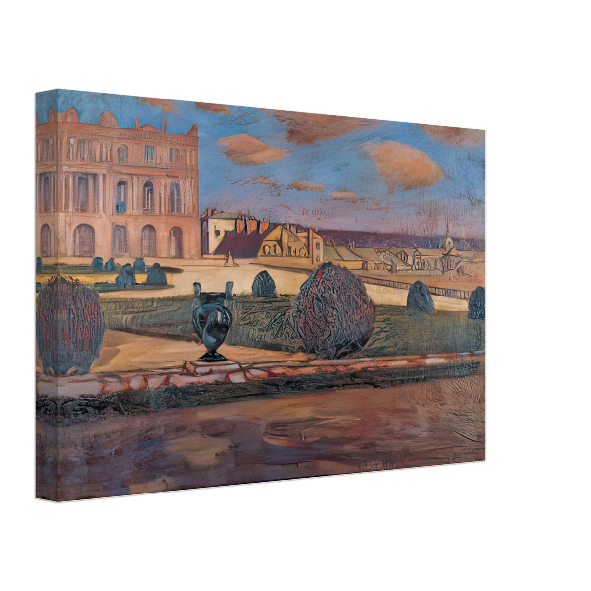 Landscape of Versailles by Fujishima Takeji, canvas, view 2