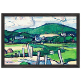 Landscape by Samuel Peploe, framed poster, view 2
