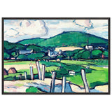 Landscape by Samuel Peploe, framed poster, view 3