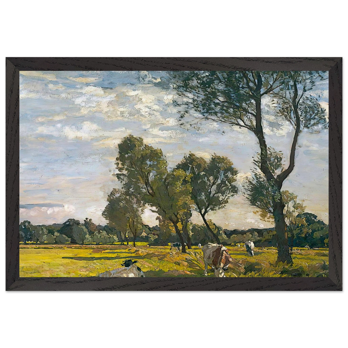 Landscape with Cattle by Algernon Talmage, framed poster, view 2