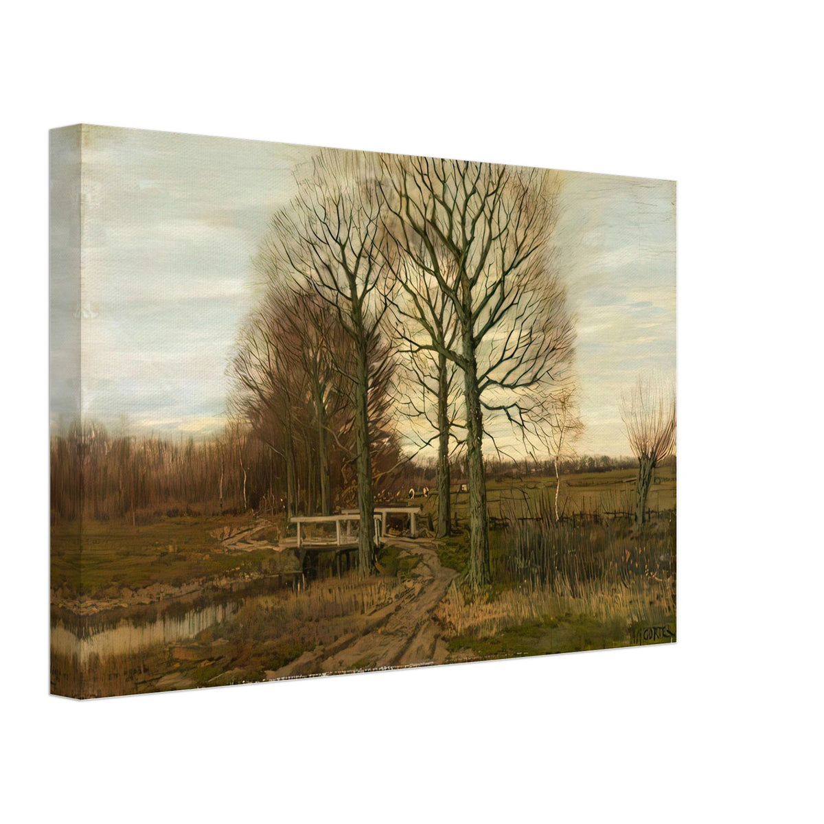Landscape with Cattle in the Distance by Arnold Marc Gorter, canvas, view 2