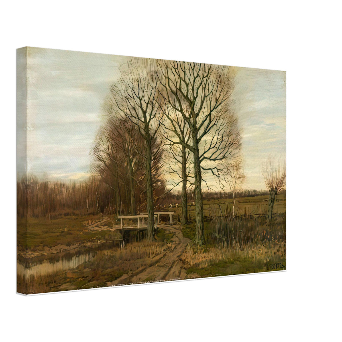 Landscape with Cattle in the Distance by Arnold Marc Gorter, canvas