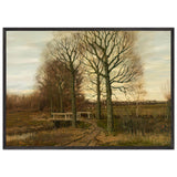 Landscape with Cattle in the Distance by Arnold Marc Gorter, framed poster, view 3