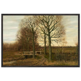 Landscape with Cattle in the Distance by Arnold Marc Gorter, framed poster