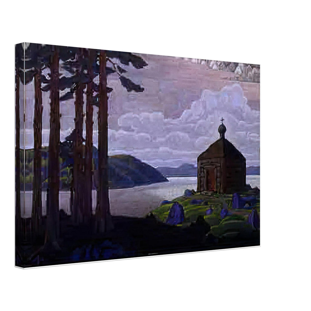 Landscape with Chapel by Nicholas Roerich, canvas