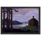 Landscape with Chapel by Nicholas Roerich, framed poster, view 2