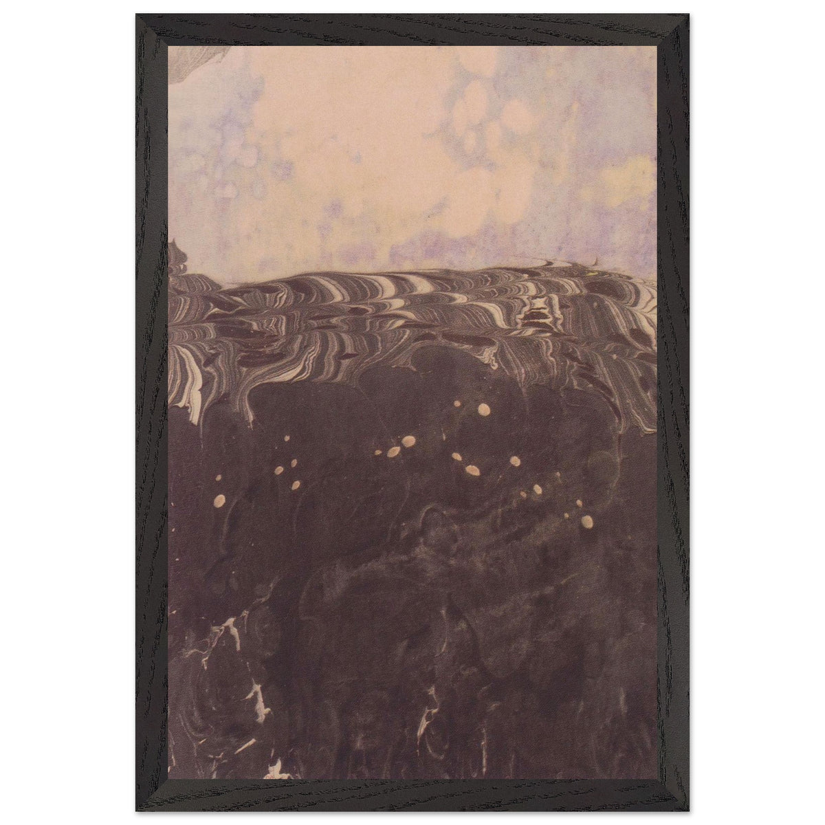 Landscape with cloudy sky by Koloman Moser, framed poster, view 2
