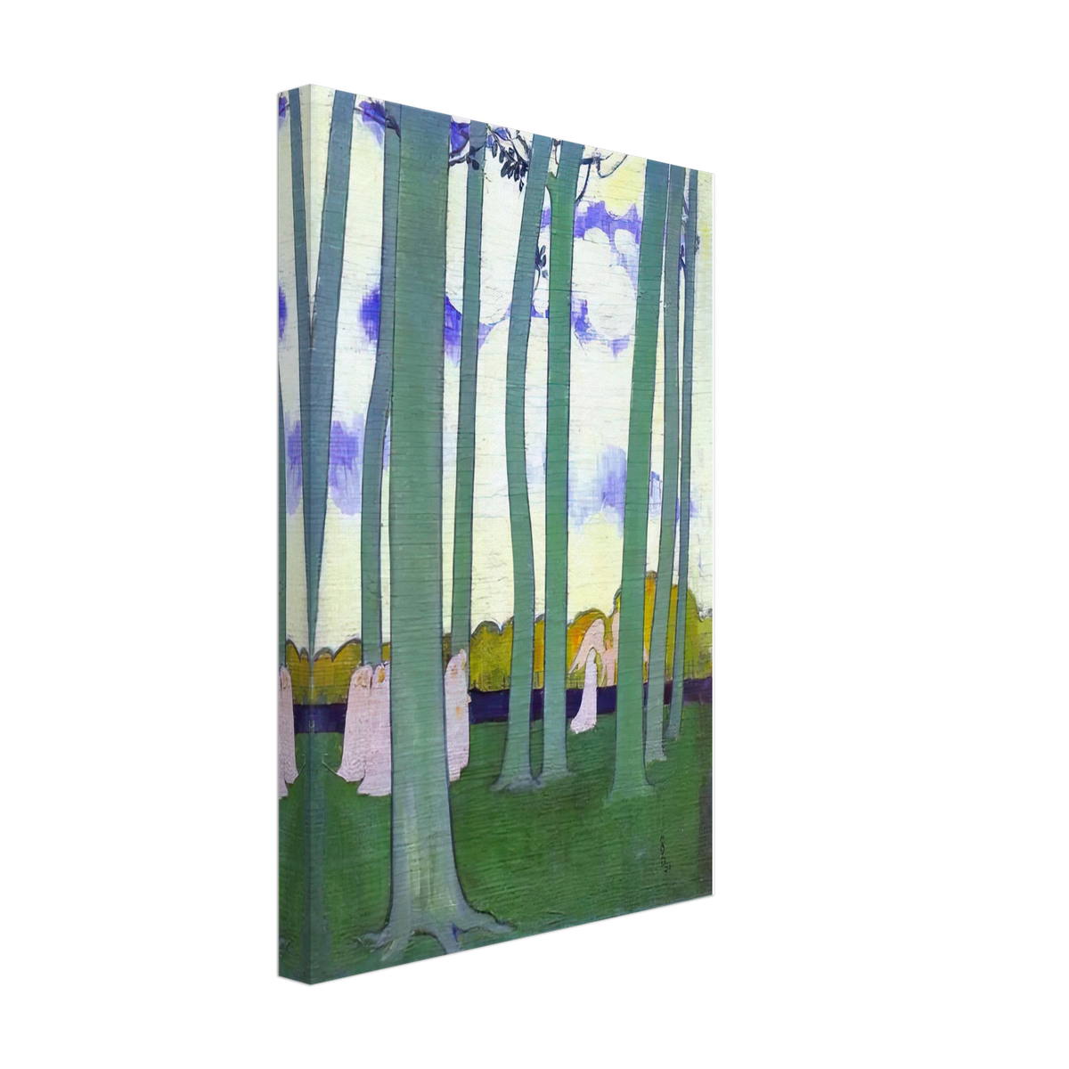 Landscape with Green Trees or Beech Trees in Kerduel by Maurice Denis, canvas, view 2