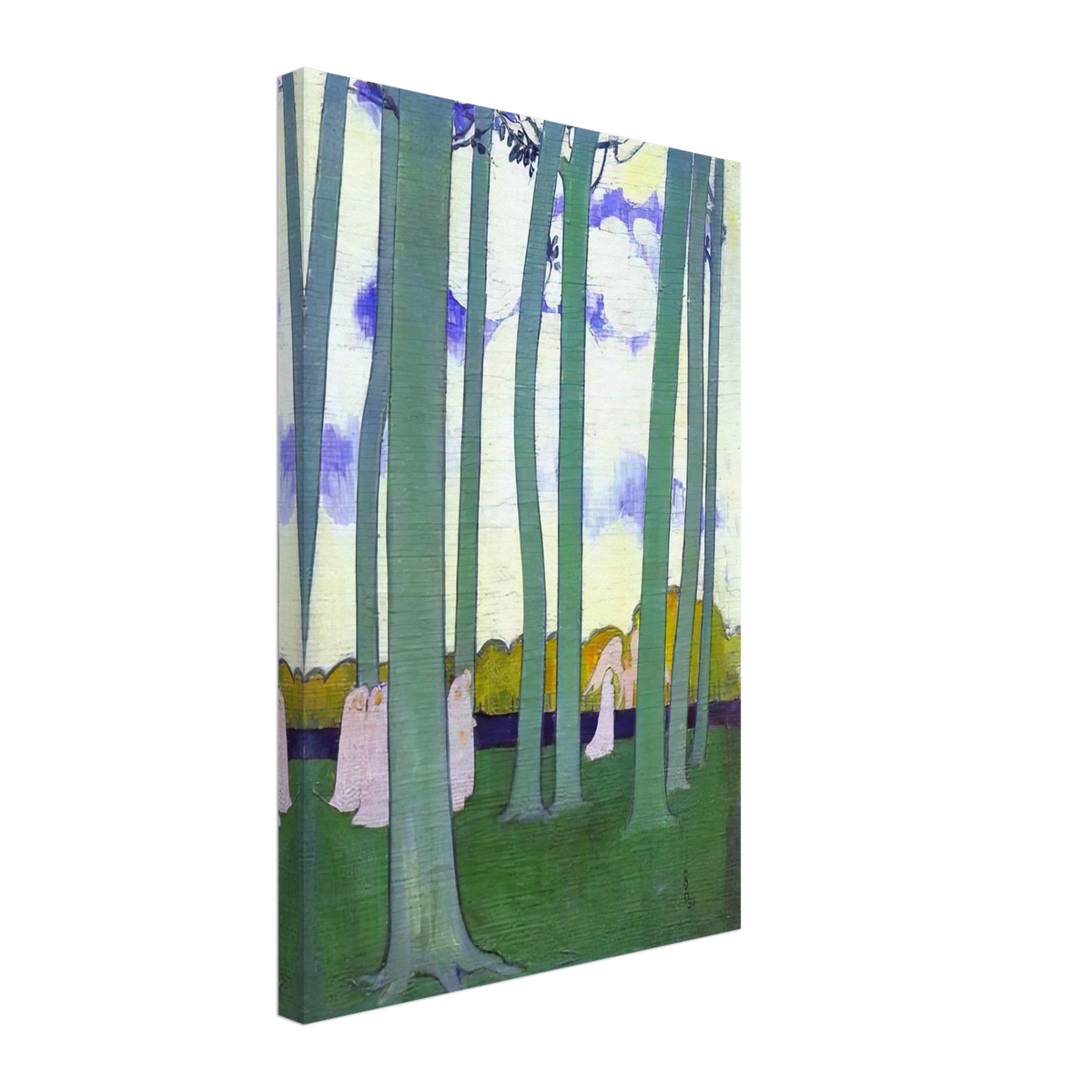 Landscape with Green Trees or Beech Trees in Kerduel by Maurice Denis, canvas