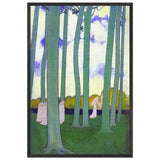 Landscape with Green Trees or Beech Trees in Kerduel by Maurice Denis, framed poster