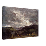Landscape with Haystacks by Samuel Peploe, canvas