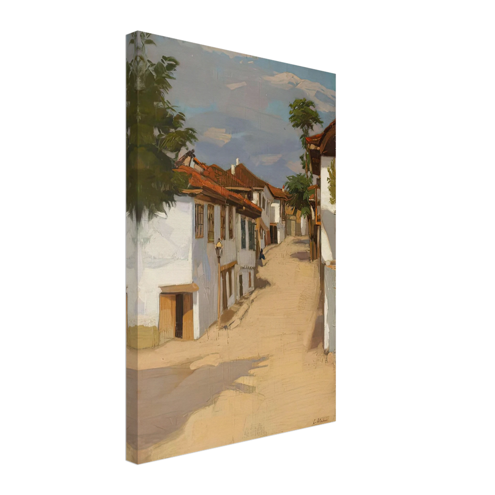 Landscape with Houses at Balcic by Constantin Artachino, canvas