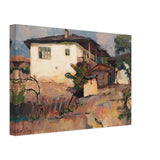Landscape with Houses by Stefan Popescu, canvas, view 2