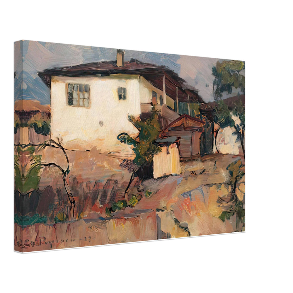 Landscape with Houses by Stefan Popescu, canvas
