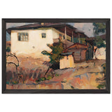 Landscape with Houses by Stefan Popescu, framed poster, view 2