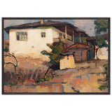 Landscape with Houses by Stefan Popescu, framed poster, view 3