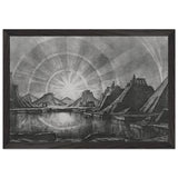 Landscape with lake by Konstantin Bogaevsky, framed poster, view 2