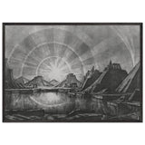 Landscape with lake by Konstantin Bogaevsky, framed poster, view 3