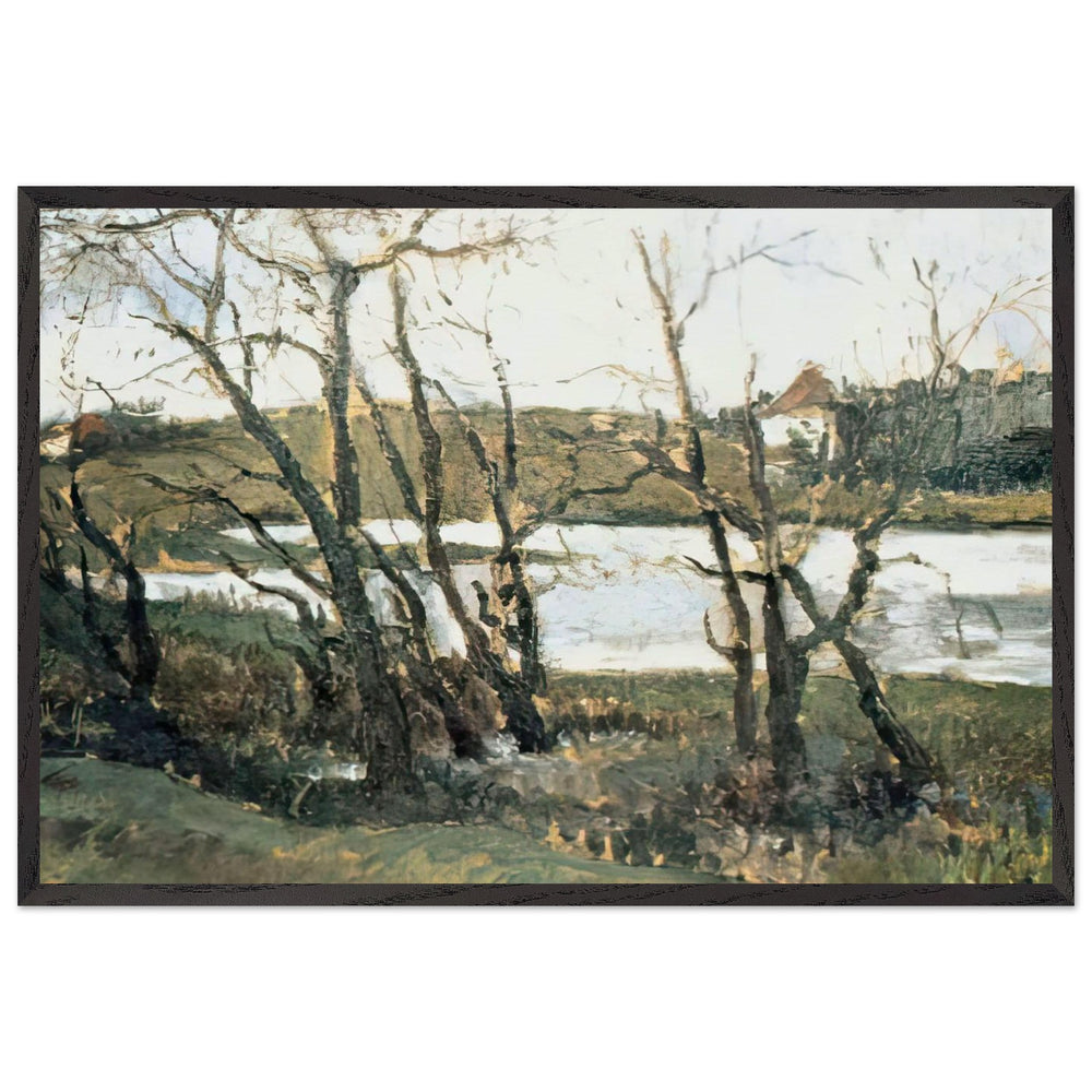 Landscape with Lake by Theodor Pallady, framed poster