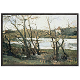 Landscape with Lake by Theodor Pallady, framed poster