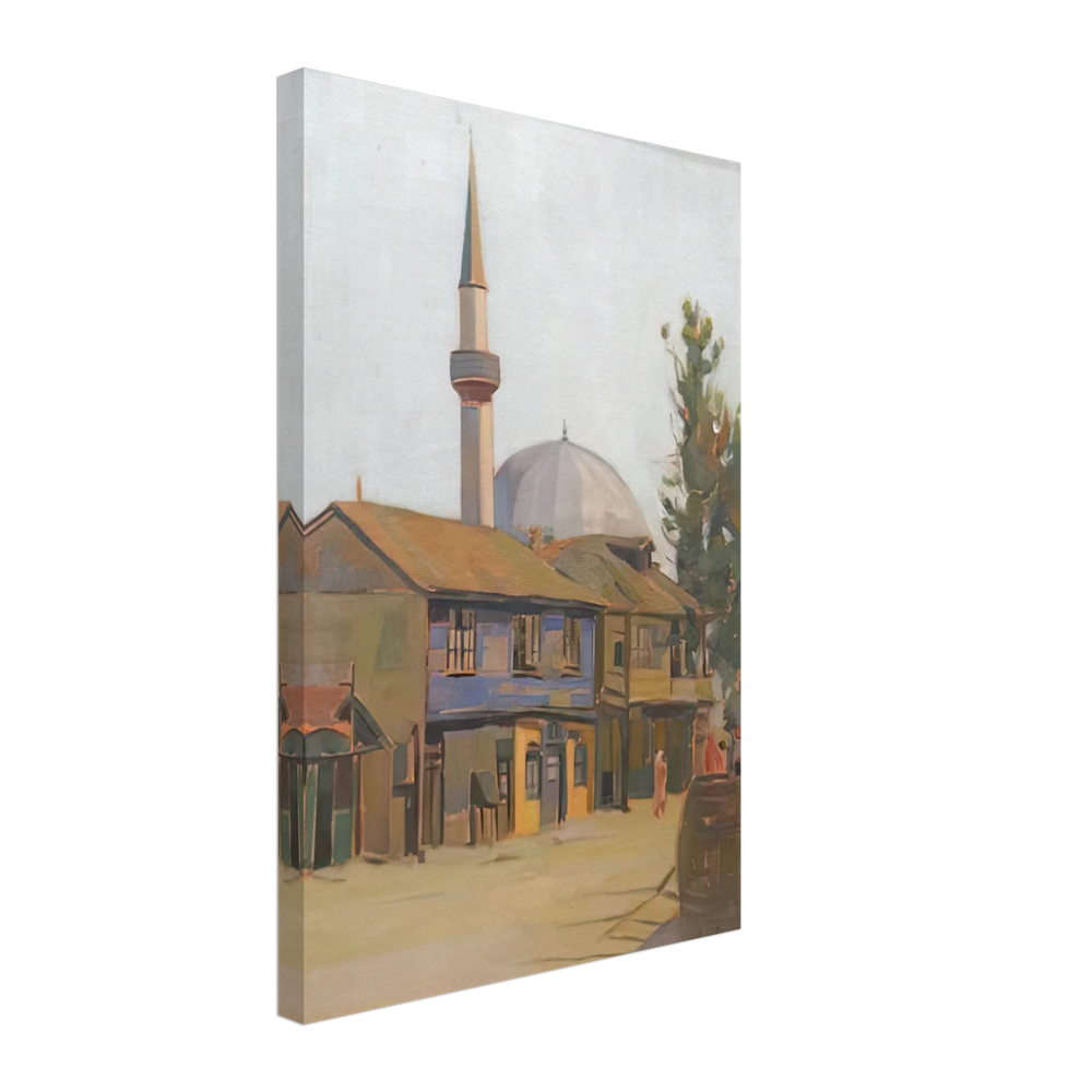 Landscape with Mosque by Constantin Artachino, canvas