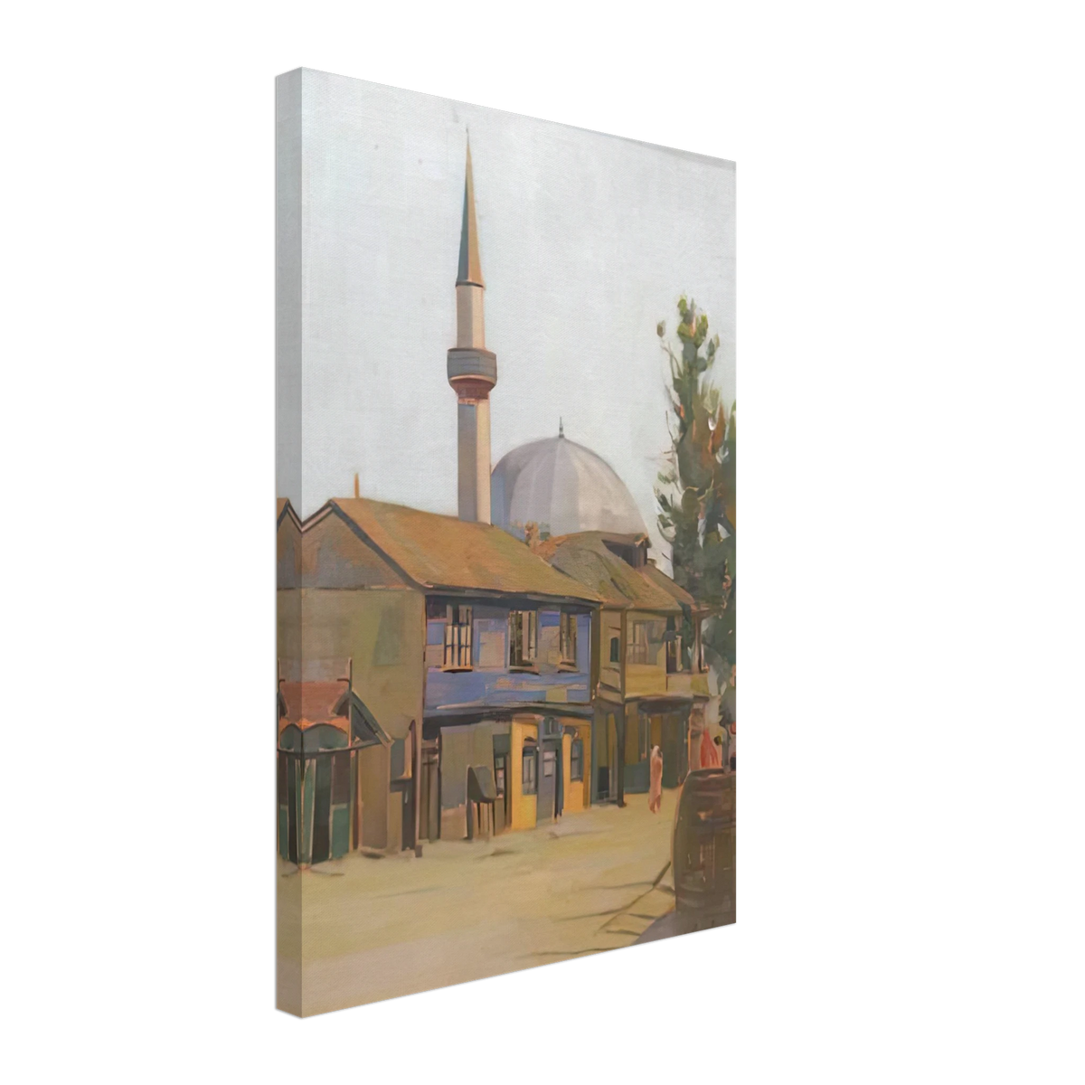 Landscape with Mosque by Constantin Artachino, canvas