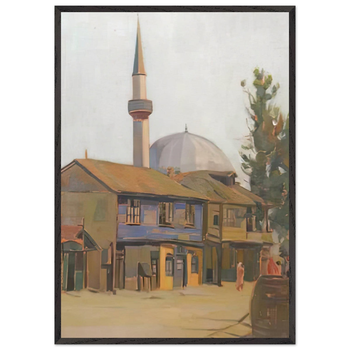 Landscape with Mosque by Constantin Artachino, framed poster, view 3