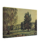 Landscape with oaks and willows by Konstantin Bogaevsky, canvas, view 2