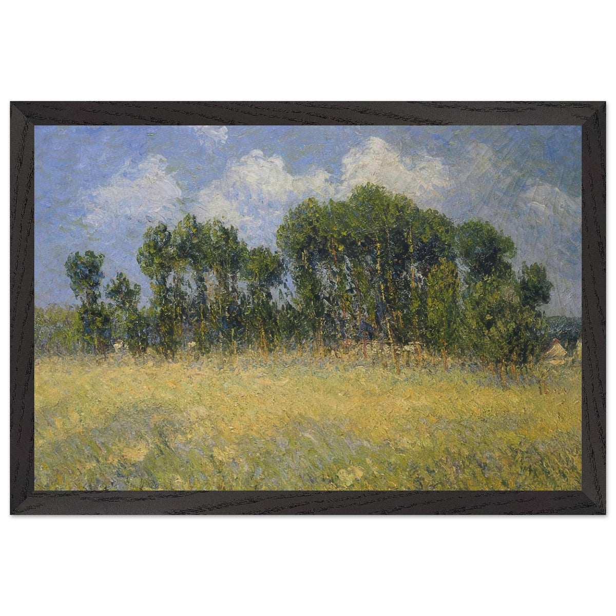 Landscape with Poplars by Gustave Loiseau, framed poster, view 2