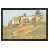 Landscape with Ruins by Constantin Artachino, framed poster, view 2
