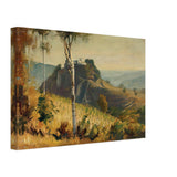 Landscape with Stronghold by Stefan Popescu, canvas, view 2