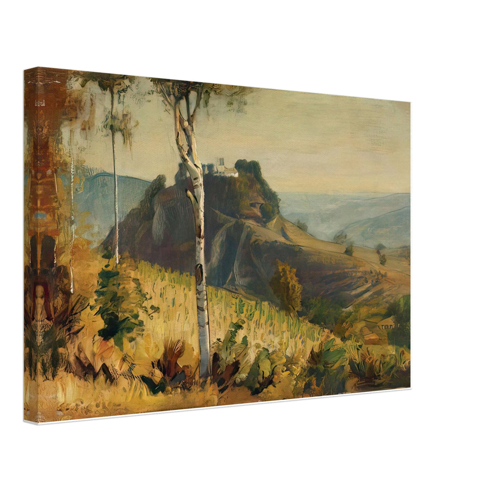 Landscape with Stronghold by Stefan Popescu, canvas