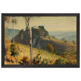 Landscape with Stronghold by Stefan Popescu, framed poster, view 2