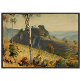 Landscape with Stronghold by Stefan Popescu, framed poster, view 3
