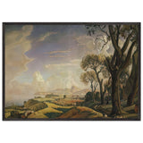 Landscape with Trees by Konstantin Bogaevsky, framed poster, view 3
