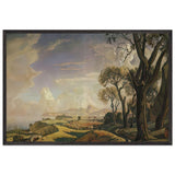 Landscape with Trees by Konstantin Bogaevsky, framed poster
