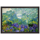 Landscape with Violet Irises by Louis Valtat, framed poster, view 2