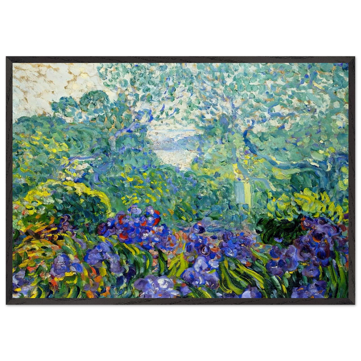 Landscape with Violet Irises by Louis Valtat, framed poster, view 3
